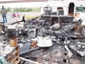 Wohnwagen ausgebrannt Koeln Muelheim Muelheimer Ring Piccoloministr P033